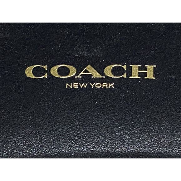 Coach New York Black Hard Clamshell Eye Glass Case Eyeglass Holder Sunglasses - Picture 3 of 7